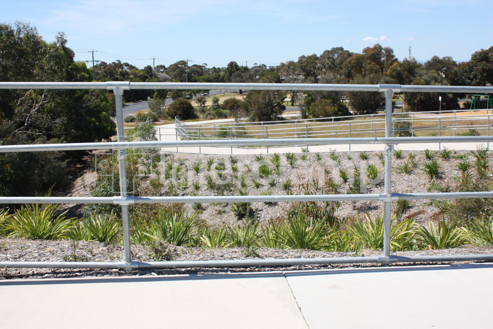 Aesthetically pleasing galvanised modular handrail system